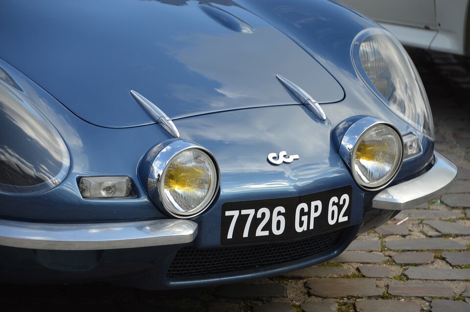 Porsche with beach