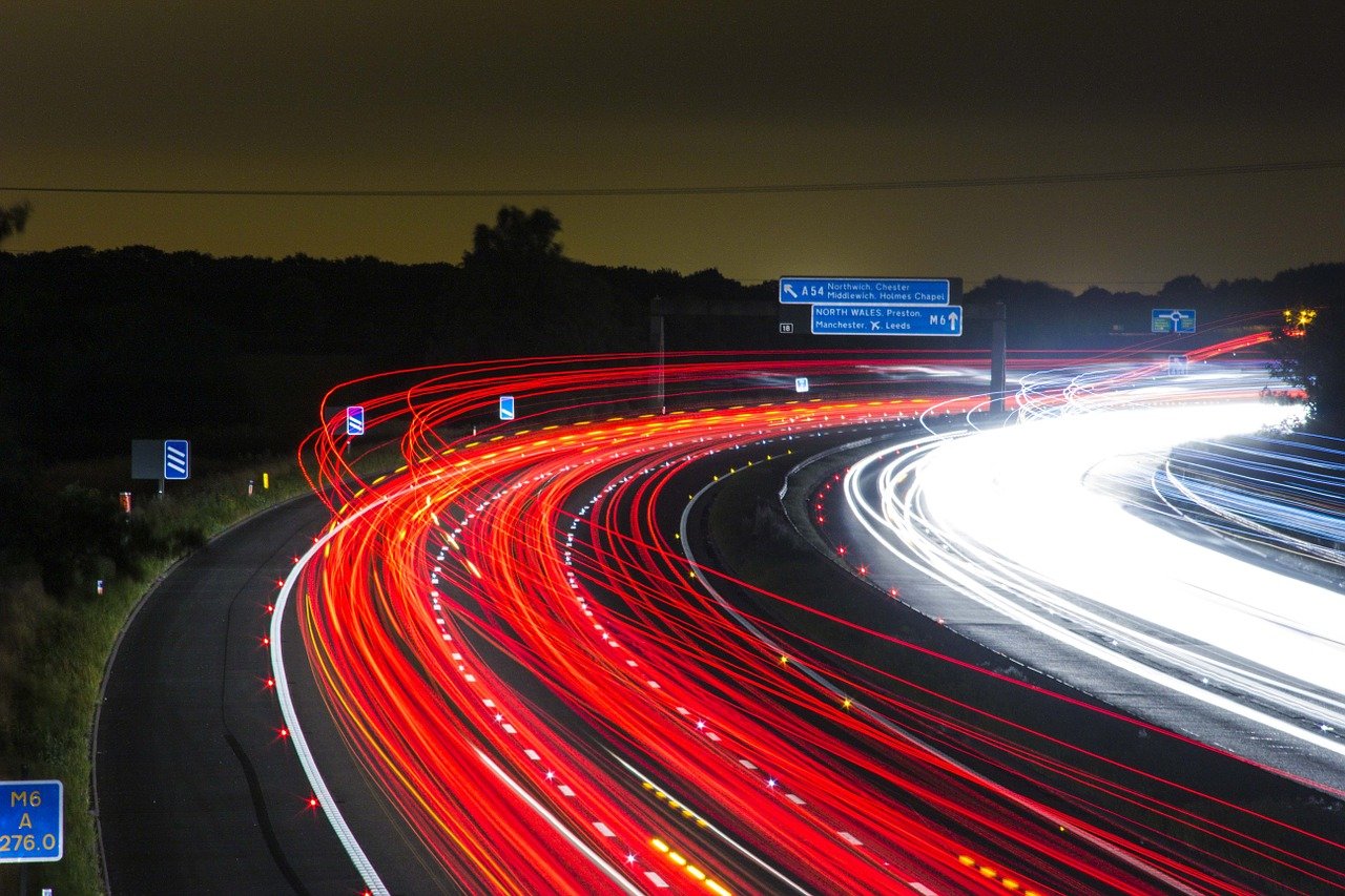 The lights on the highways in Slovenia are turned off at night